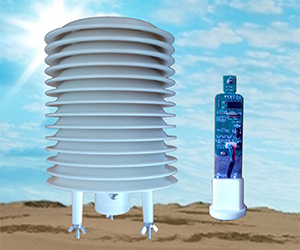 带通风罩的气象环境2～3要素监测仪，温湿度，大气压力