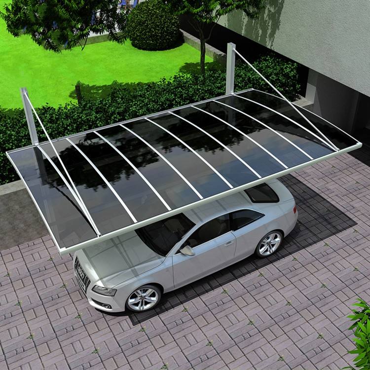 车棚-铝合金车棚-汽车雨棚-非机动车棚-别墅车棚