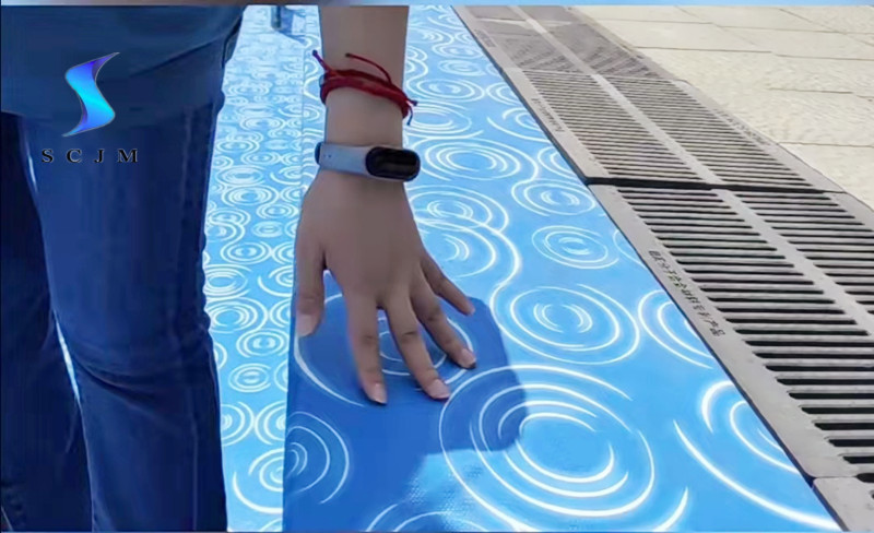 新型游泳池防水膜 免贴瓷砖免做防水 柔性pvc泳池胶膜
