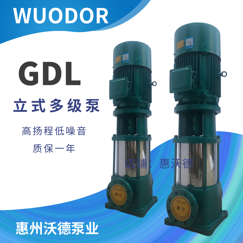 80GDL36-12x6立式多级高压泵 沃德小区供水泵