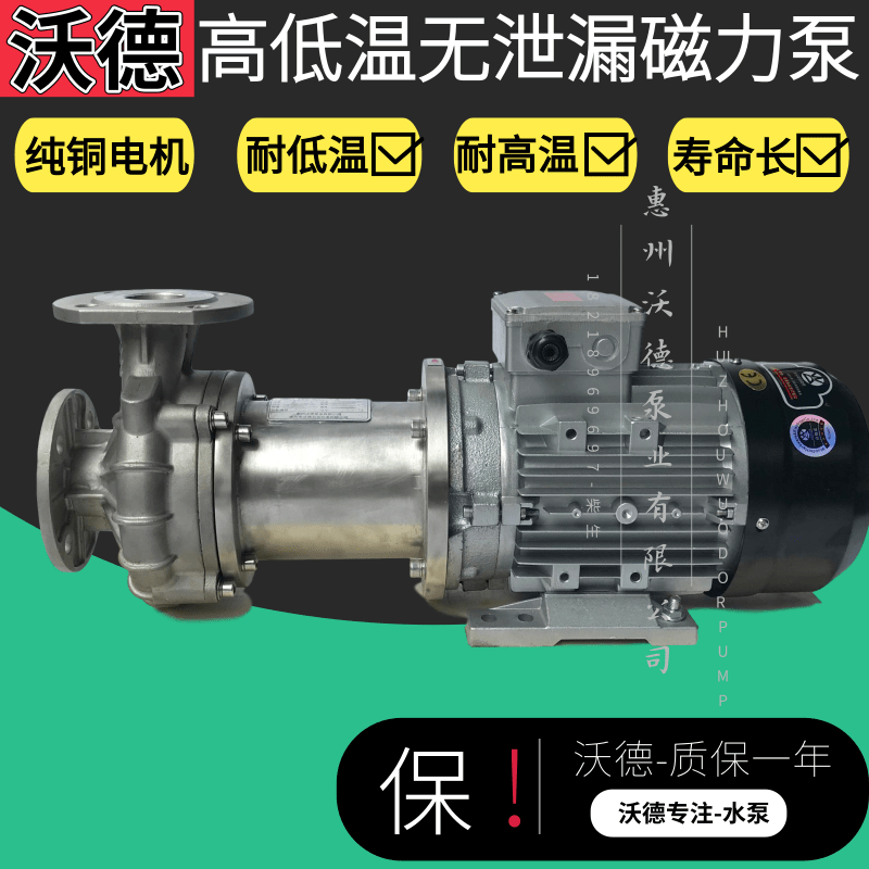 低温196度液氮泵WD-LP80-200沃德低温磁力泵