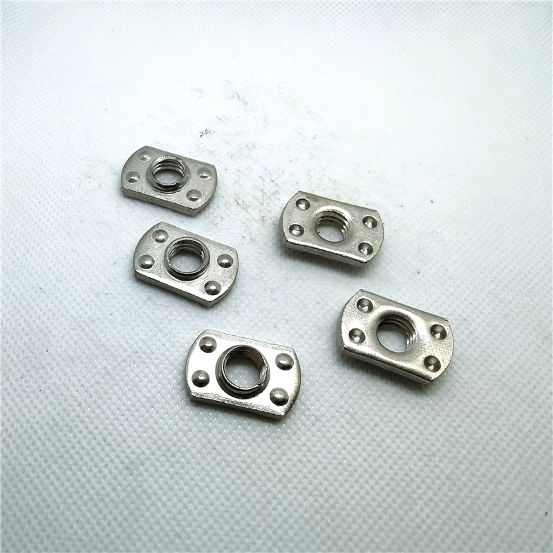 OHIO 焊接螺母 QNZ 3316 矩形 - 4 个投影 3/8-16*63/64