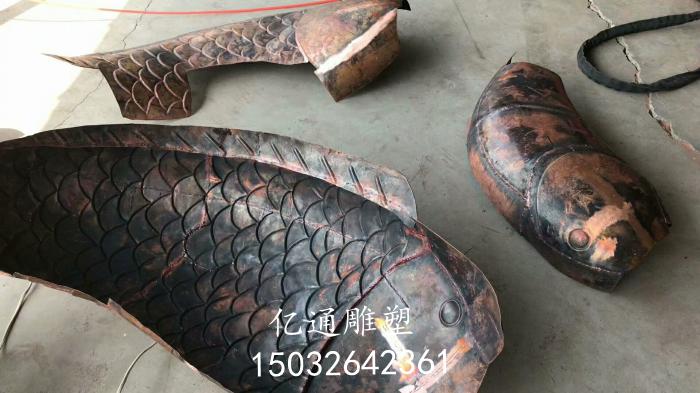 彩绘铜鱼雕塑厂家[支持定制]镂空铜鱼雕塑厂家