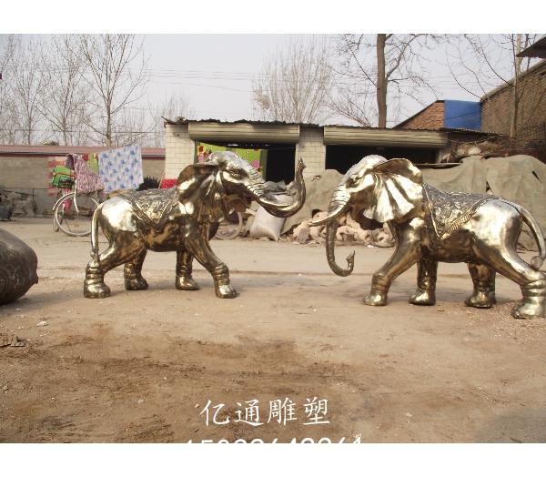 金属铜大象雕塑厂家[支持定制]电镀铜大象雕塑厂家