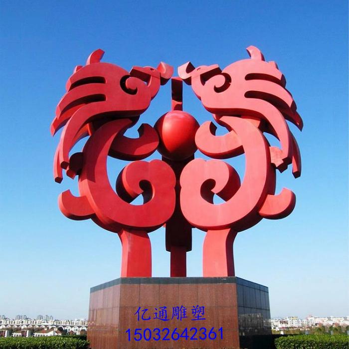 彩绘铜龙雕塑厂家[源头工厂]灯光铜龙雕塑厂家