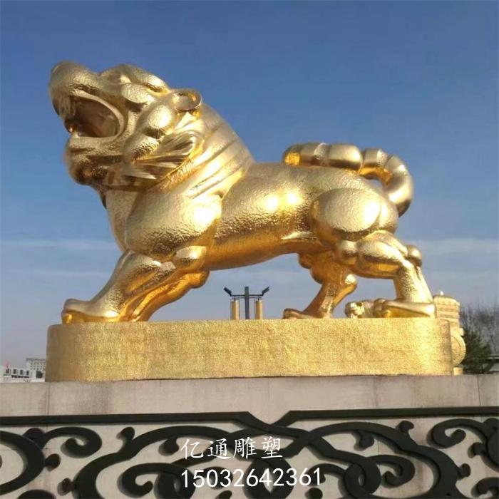 彩绘铜老虎雕塑厂家[支持定制]镂空铜老虎雕塑厂家