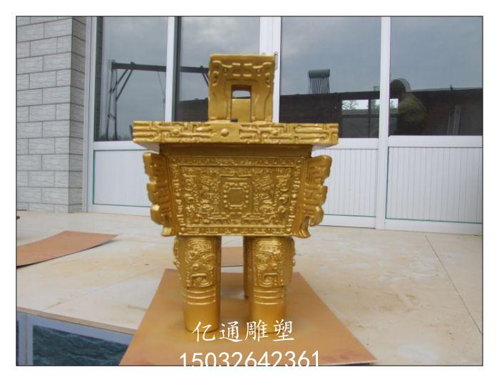 静态铜鼎雕塑厂家[支持定制]电镀铜鼎雕塑厂家