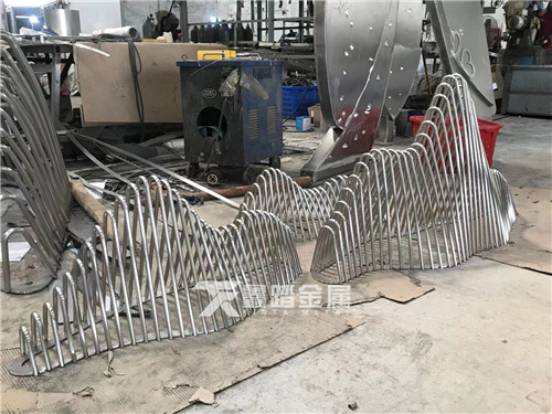 地产示范区不锈钢创意景观小品 山体造型这样设计