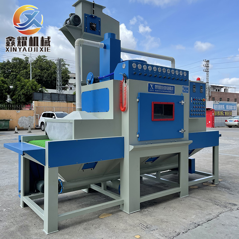 深圳厂家销售定做提升式输送自动喷砂机