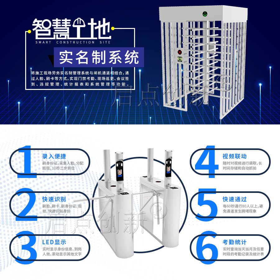 赣州市工地实名制考勤系统工地人脸识别机远程打卡