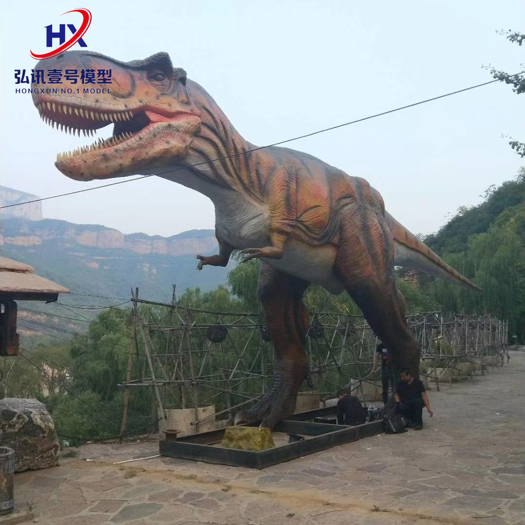 陕西榆林大型机械恐龙定制弘讯模型