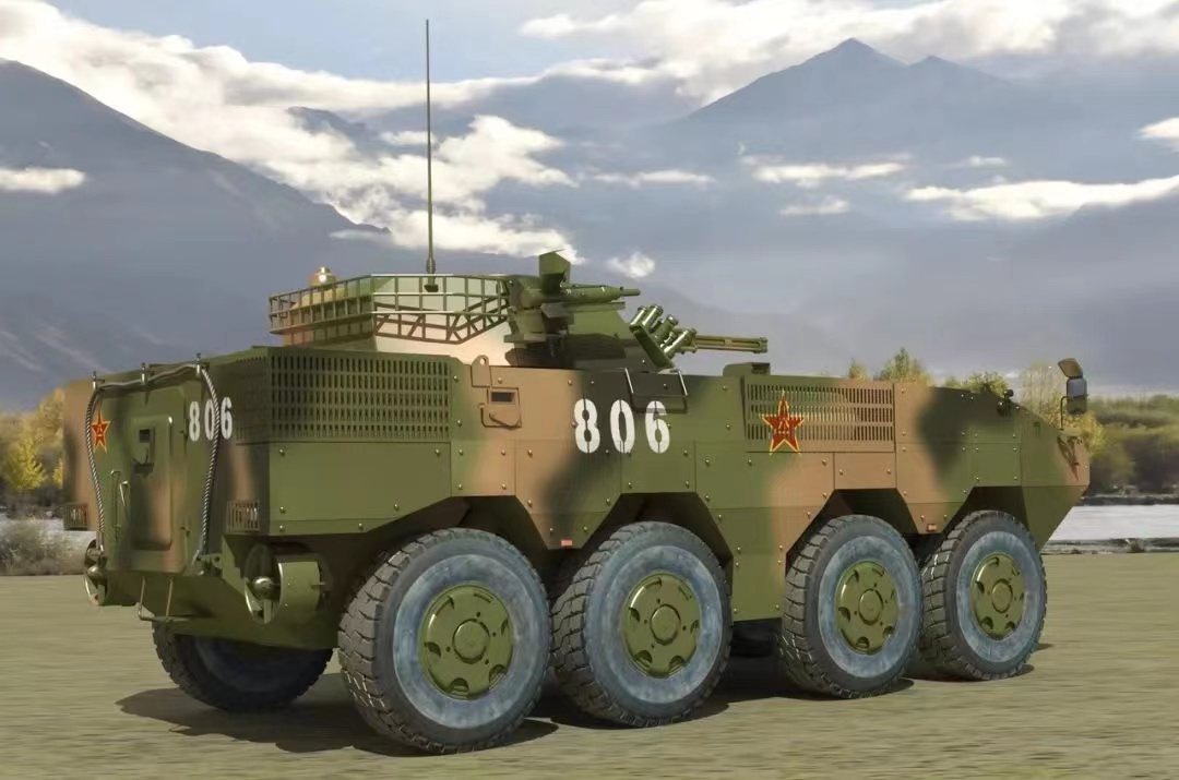 开动装甲车模型河南供应厂家军事模型定制