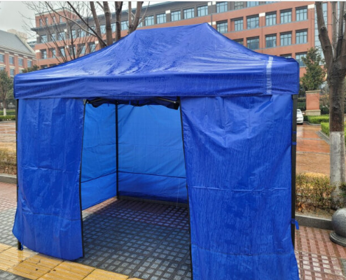 西安酒店隔离帐篷批发，蓝色户外折叠帐篷，现货 帐篷批发