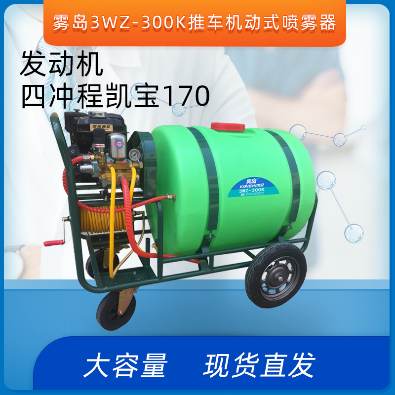 雾岛3WZ-300K手推式喷雾器凯宝170四冲程机动喷雾器