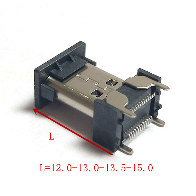 USB连接器TYPE-C母座24P立贴H13.0-15.0