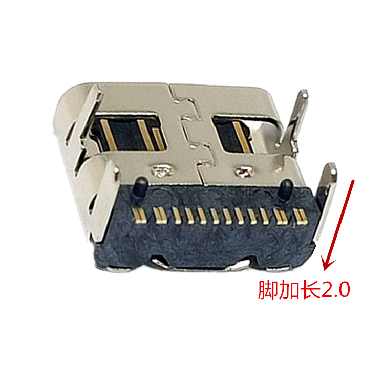 USB连接器TYPE-C母座16P四脚插L7.35脚长2.0