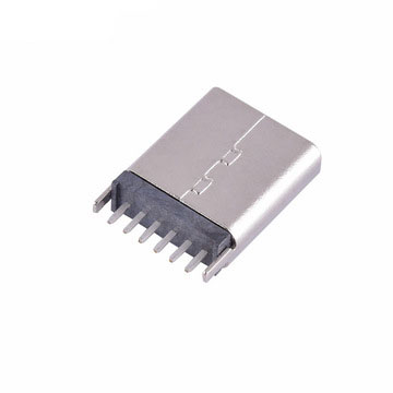 TYPE-C母座 6P立式插板L9.3-10.0-10.5USB连接器