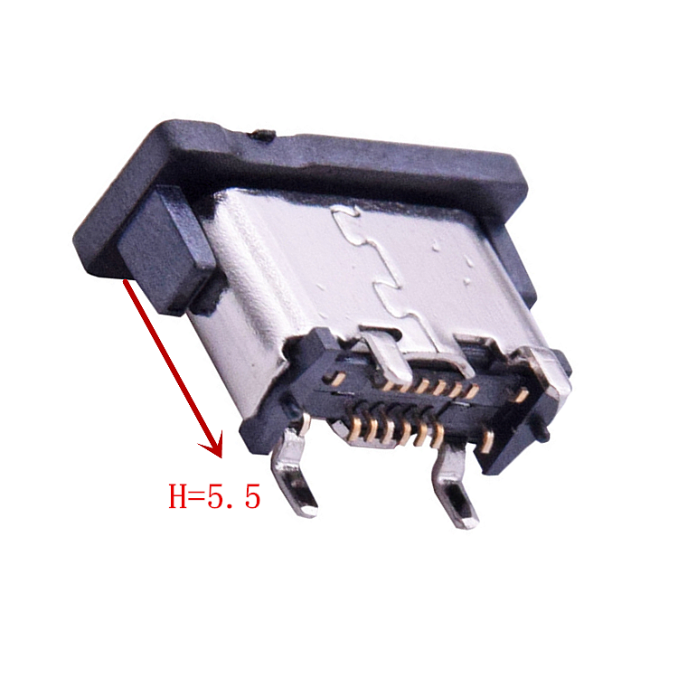 TYPE-C母座 16P立貼H5.5USB連接器