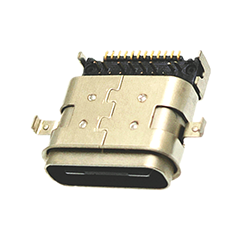 TYPE-C防水24P沉板母座直口防水等级IPX8  USB连接器