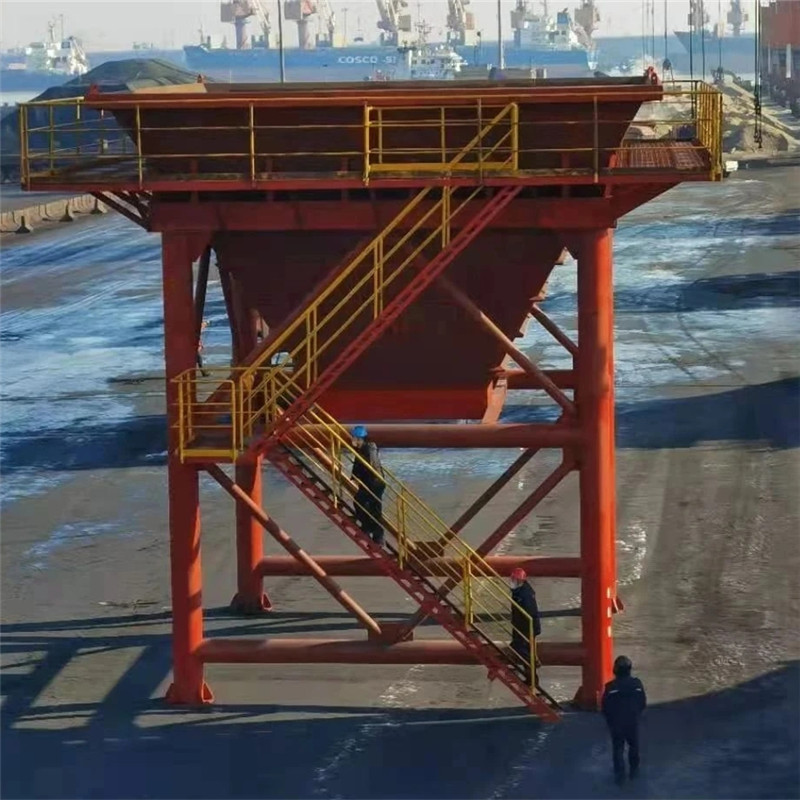 移动料斗混凝土料斗 移动式港口码头除尘散装漏斗