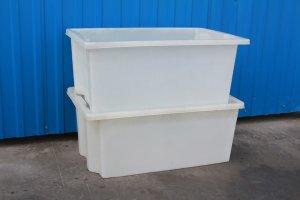 厂家供应４００Ｌ塑料方箱水产养殖箱