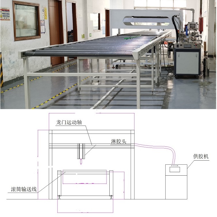 胶合板淋胶机 AB胶淋胶机 深圳淋胶机