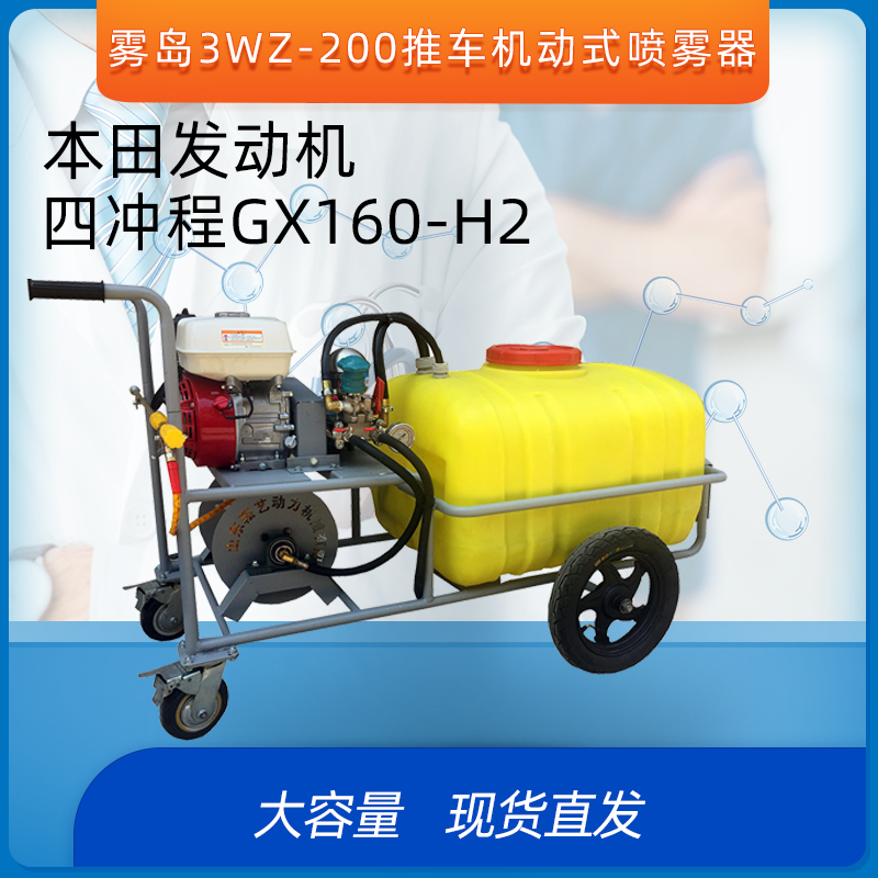 雾岛3WZ-200喷雾器机动手推式打药机卫生消杀机