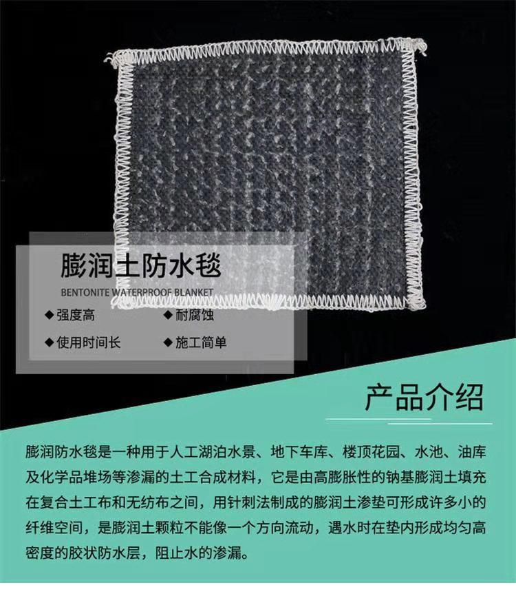 河道水库防渗产品-膨润土防水毯