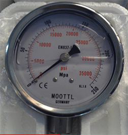 进口100mm表径高压耐震油压表 