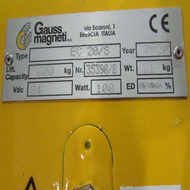 GAUSS MAGNETI分离器EC 20/5 S